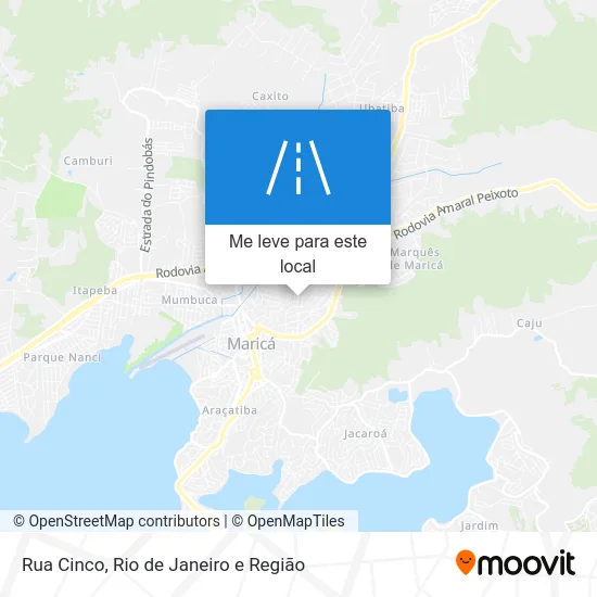 Rua Cinco mapa
