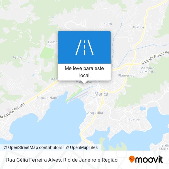 Rua Célia Ferreira Alves mapa