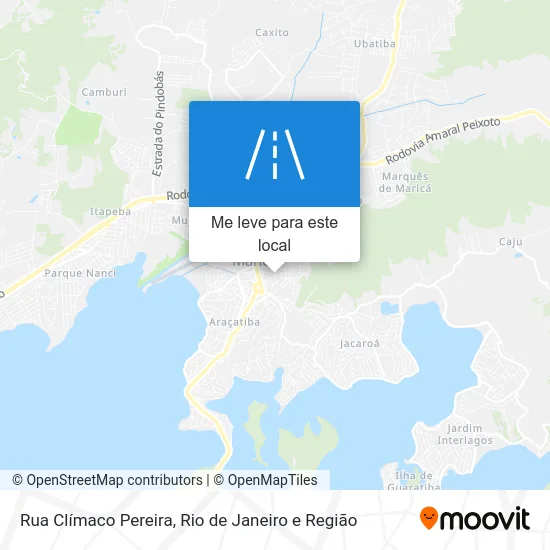 Rua Clímaco Pereira mapa