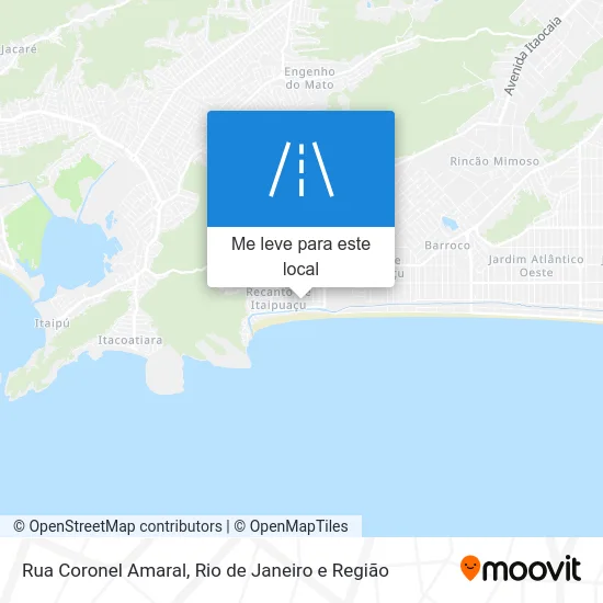Rua Coronel Amaral mapa