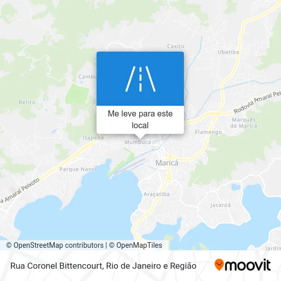 Rua Coronel Bittencourt mapa