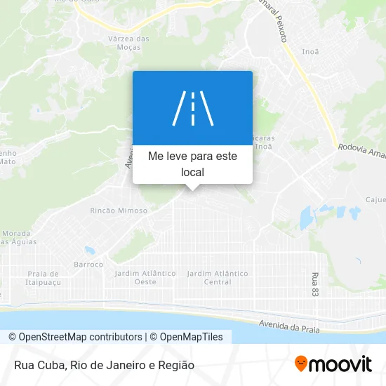 Rua Cuba mapa