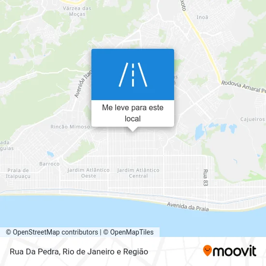 Rua Da Pedra mapa