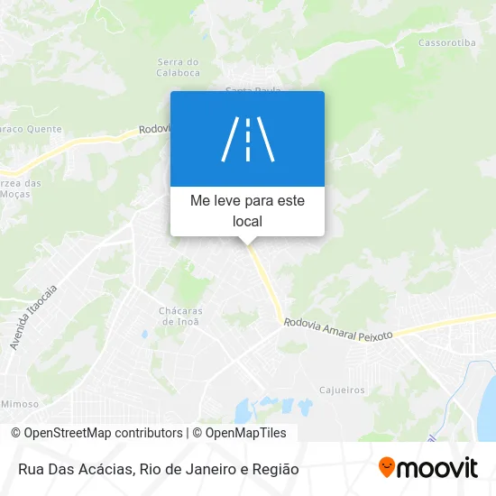 Rua Das Acácias mapa