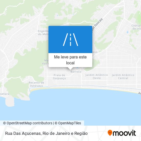 Rua Das Açucenas mapa