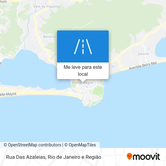 Rua Das Azaleias mapa