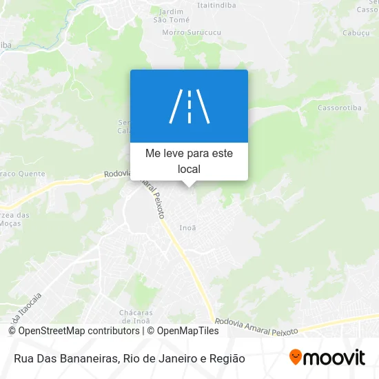 Rua Das Bananeiras mapa