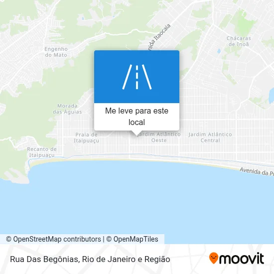 Rua Das Begônias mapa