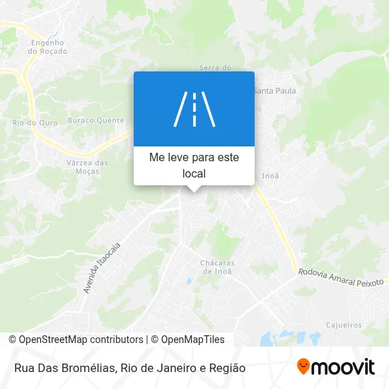Rua Das Bromélias mapa