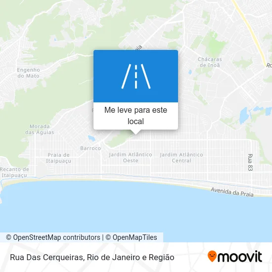 Rua Das Cerqueiras mapa