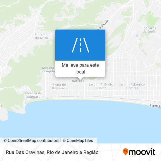 Rua Das Cravinas mapa