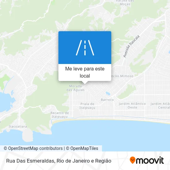 Rua Das Esmeraldas mapa
