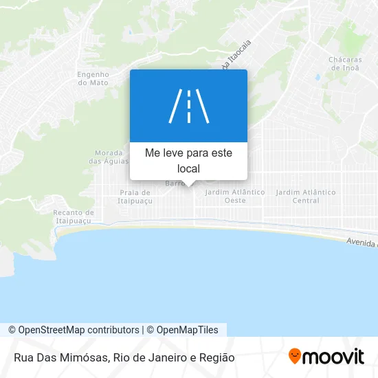 Rua Das Mimósas mapa
