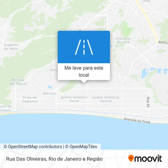 Rua Das Oliveiras mapa