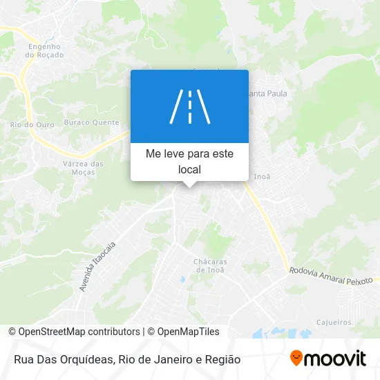 Rua Das Orquídeas mapa