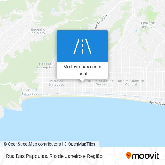 Rua Das Papoulas mapa