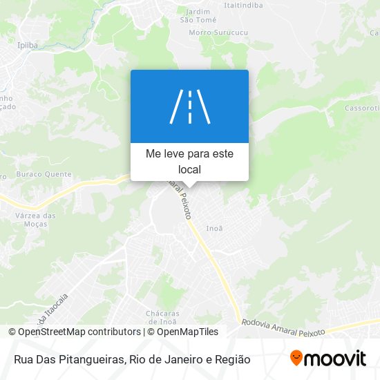 Rua Das Pitangueiras mapa