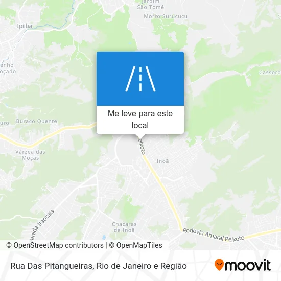 Rua Das Pitangueiras mapa