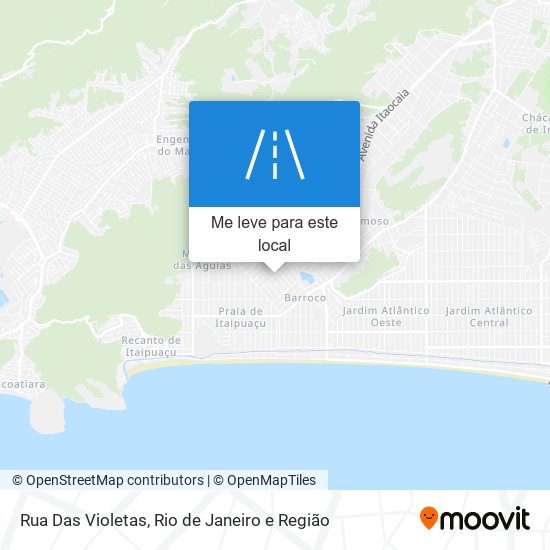 Rua Das Violetas mapa