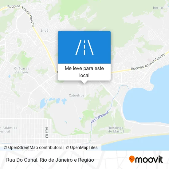 Rua Do Canal mapa