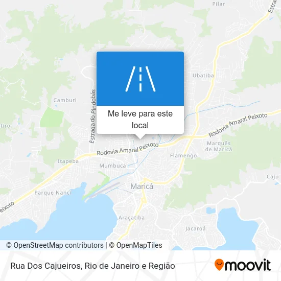 Rua Dos Cajueiros mapa
