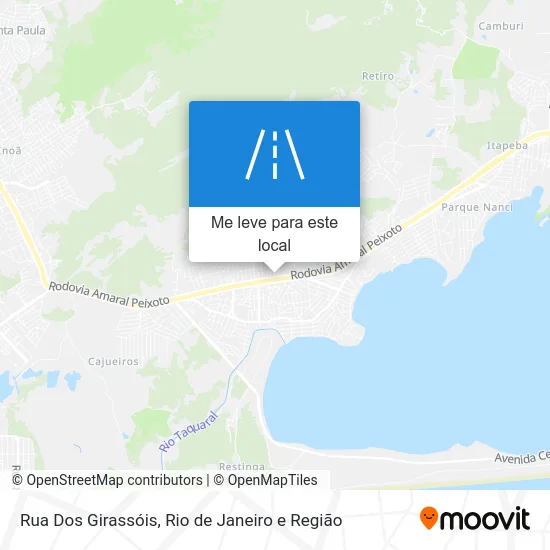 Rua Dos Girassóis mapa