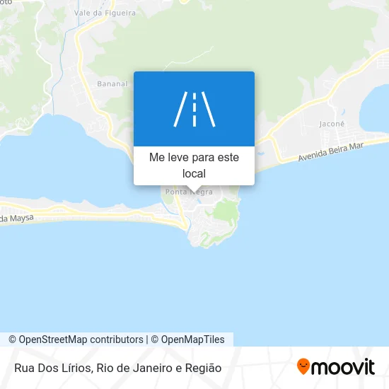 Rua Dos Lírios mapa