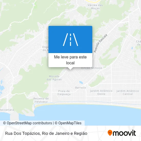 Rua Dos Topázios mapa