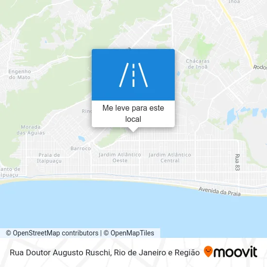 Rua Doutor Augusto Ruschi mapa