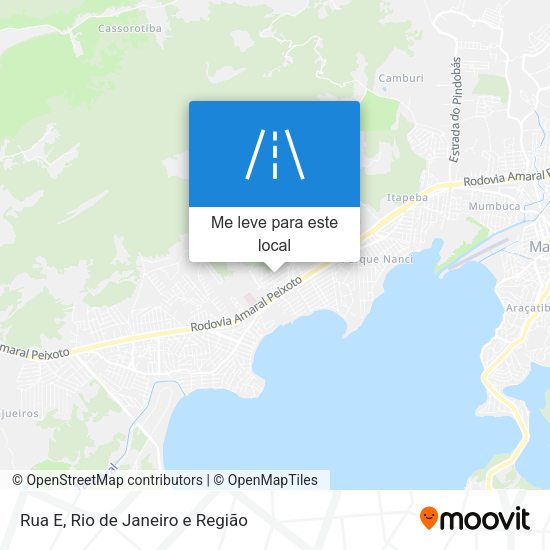 Rua E mapa