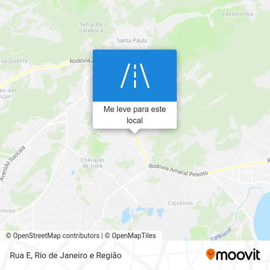 Rua E mapa