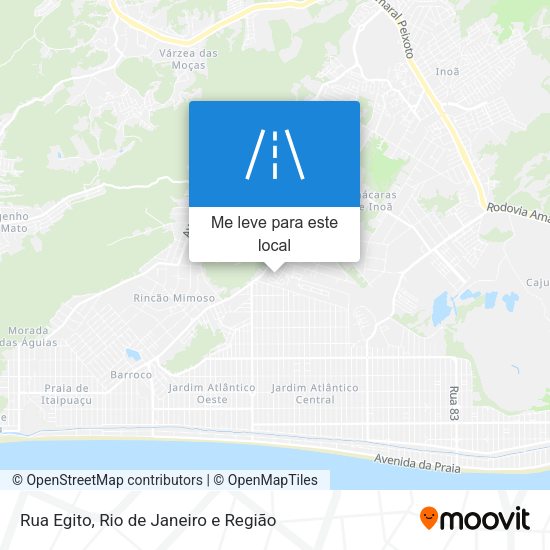 Rua Egito mapa