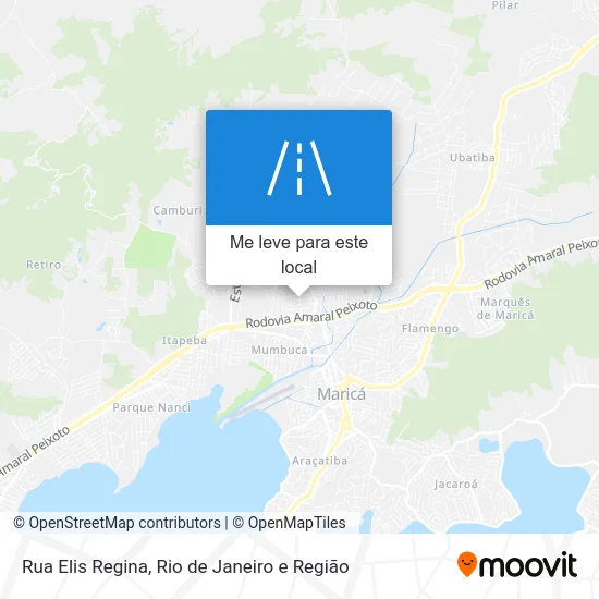 Rua Elis Regina mapa