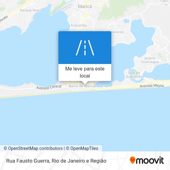 Rua Fausto Guerra mapa