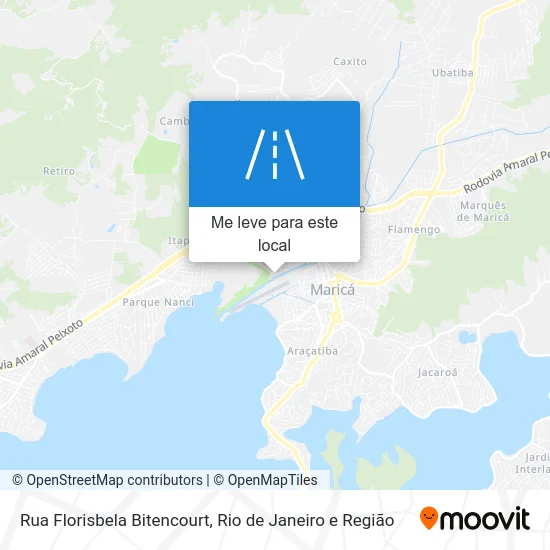 Rua Florisbela Bitencourt mapa