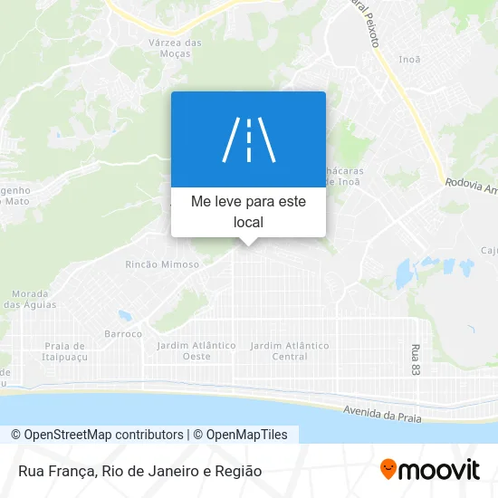 Rua França mapa