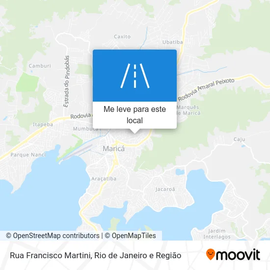 Rua Francisco Martini mapa