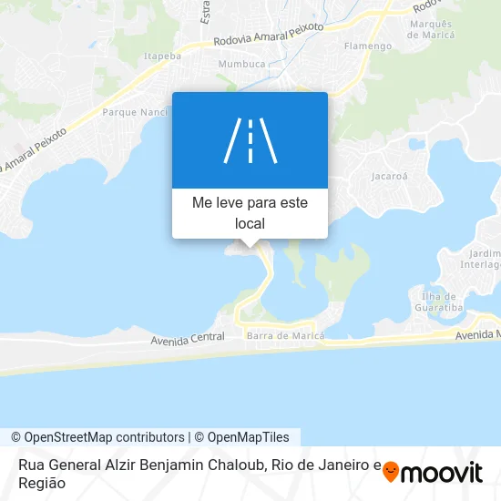 Rua General Alzir Benjamin Chaloub mapa