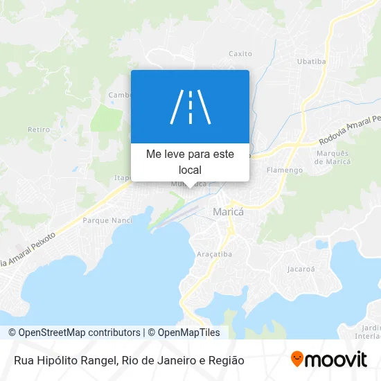 Rua Hipólito Rangel mapa