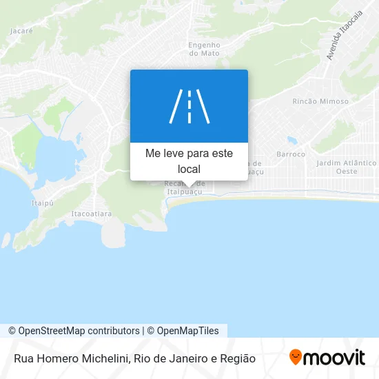 Rua Homero Michelini mapa