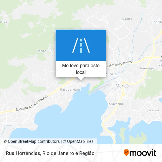 Rua Hortências mapa