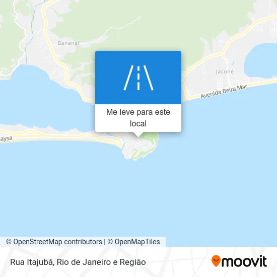 Rua Itajubá mapa