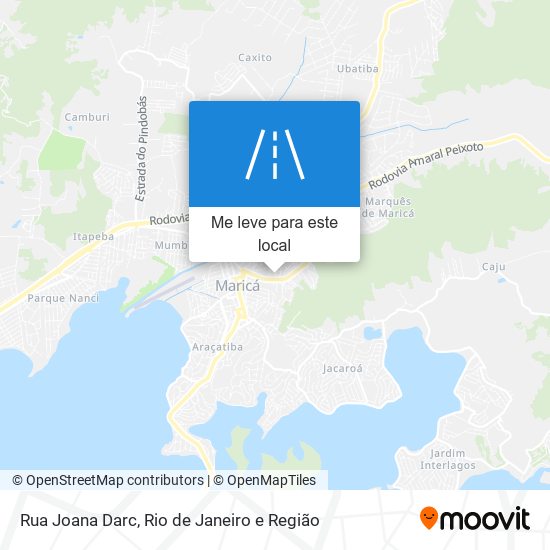 Rua Joana Darc mapa