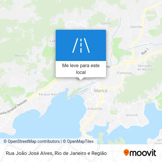 Rua João José Alves mapa