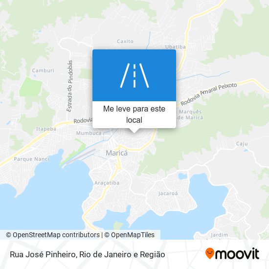 Rua José Pinheiro mapa