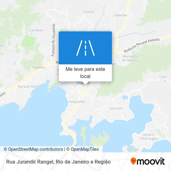 Rua Jurandir Rangel mapa
