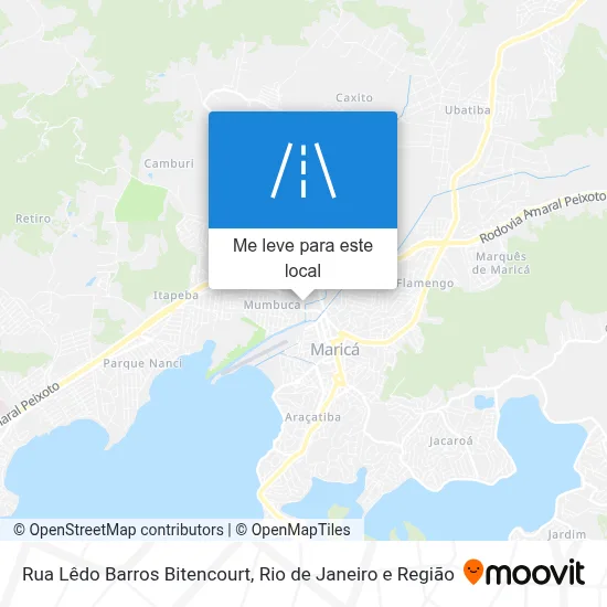 Rua Lêdo Barros Bitencourt mapa