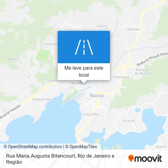 Rua Maria Augusta Bitencourt mapa