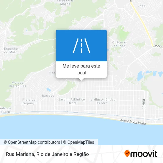 Rua Mariana mapa