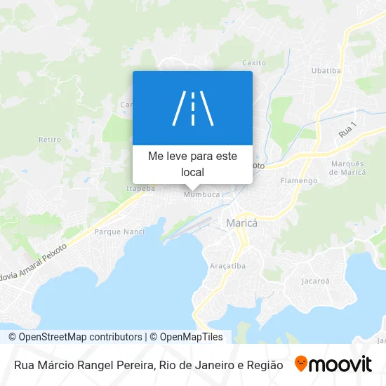 Rua Márcio Rangel Pereira mapa